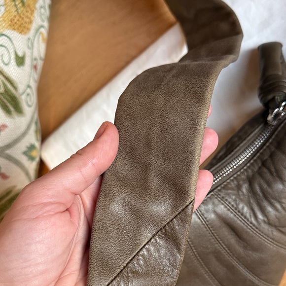 Lemaire Olive Brown Leather Small Croissant Bag - Picture 5 of 10